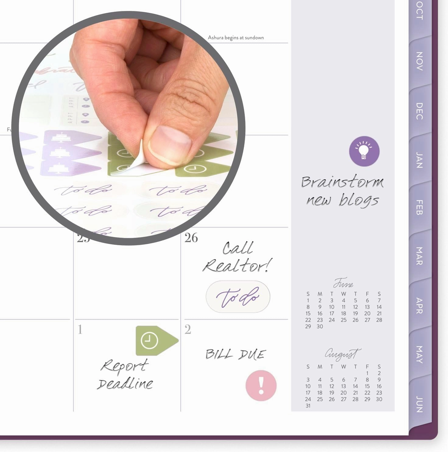 Cambridge Planner 2025-2026 Academic, Leah Bisch, Weekly & Monthly, 8-1/2" x 11", Large, Monthly Tabs, Flexible Cover, Petite Floral (LB38-905A)