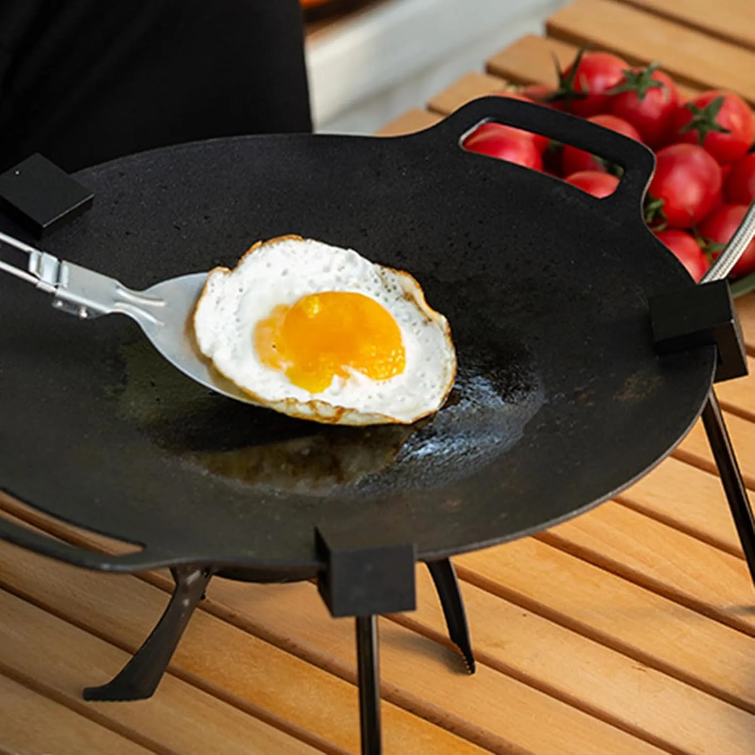 Campfire Cooking Tripod | Portable Grill Stand | Adjustable Height Chain With Detachable Hooks And Hanging Rack | Outdoor Cooking Gear For Hiking Picnics Baking Pans Cast Iron Pot Setup Over Open Fire