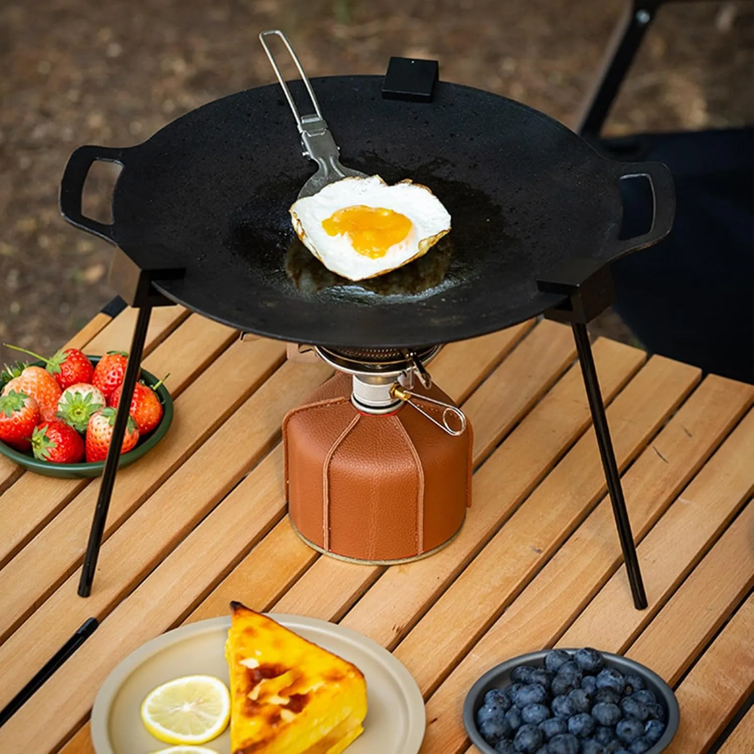Campfire Cooking Tripod | Portable Grill Stand | Adjustable Height Chain With Detachable Hooks And Hanging Rack | Outdoor Cooking Gear For Hiking Picnics Baking Pans Cast Iron Pot Setup Over Open Fire
