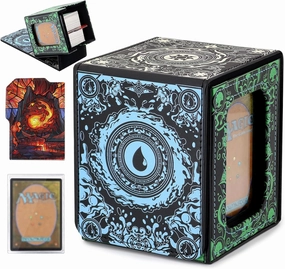 Card Deck Box for YGO MTG Deck Box 110  Double Sleeved Cards Storage Trading Card Games Leather Storage with divider,Holder (MTG)