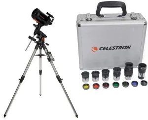 Celestron Advanced VX 6" Schmidt-Cassegrain Telescope - with Deluxe Accessory Kit (5 Celestron Plossl Eyepieces, 1.25" Barlow Lens, 1.25" Filter Set, Accessory Carry Case