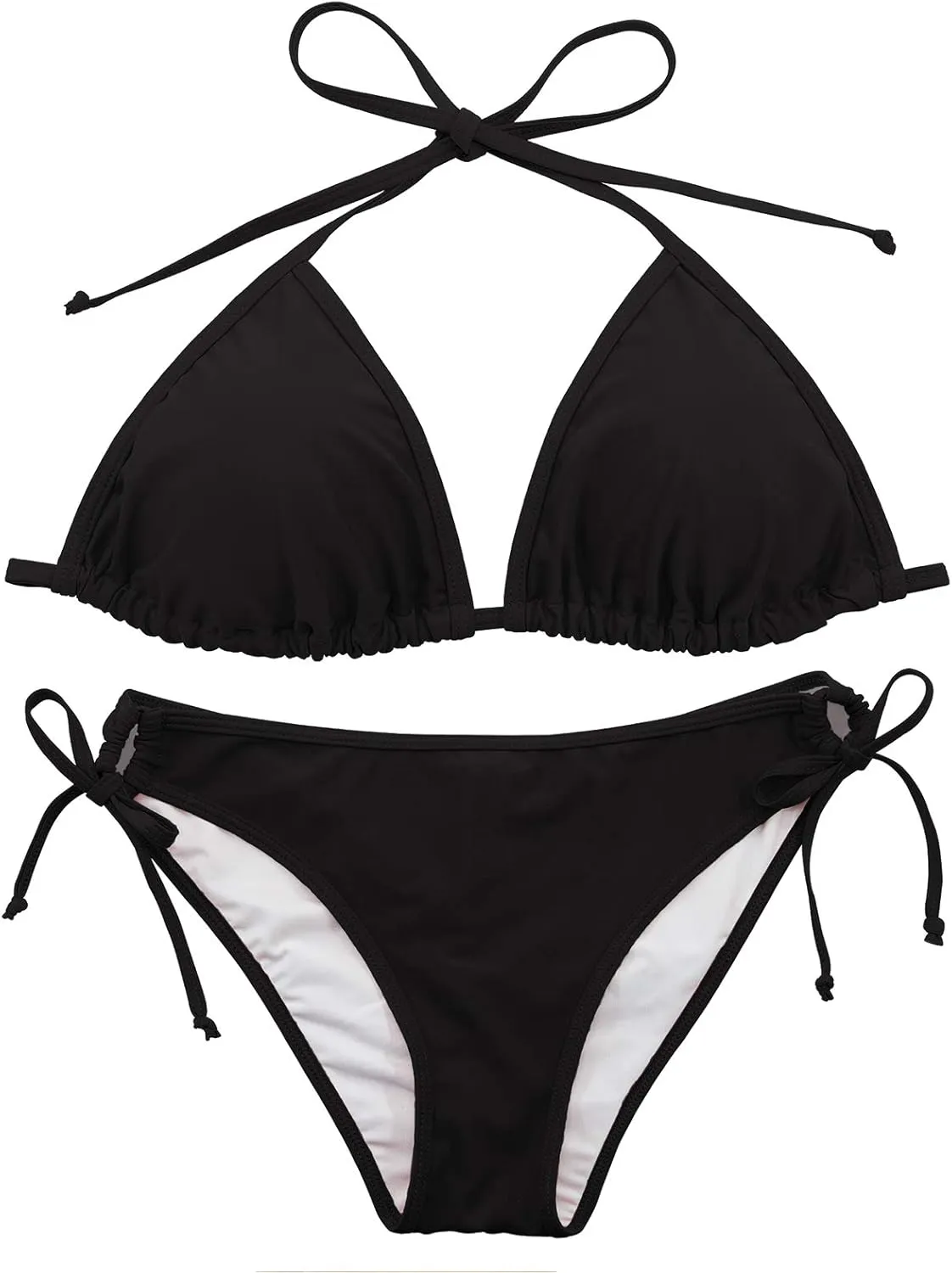 Century Star Women Tie Side Bottom Padded Top Triangle Bikini String Bathing Suit Two Piece Swimsuit