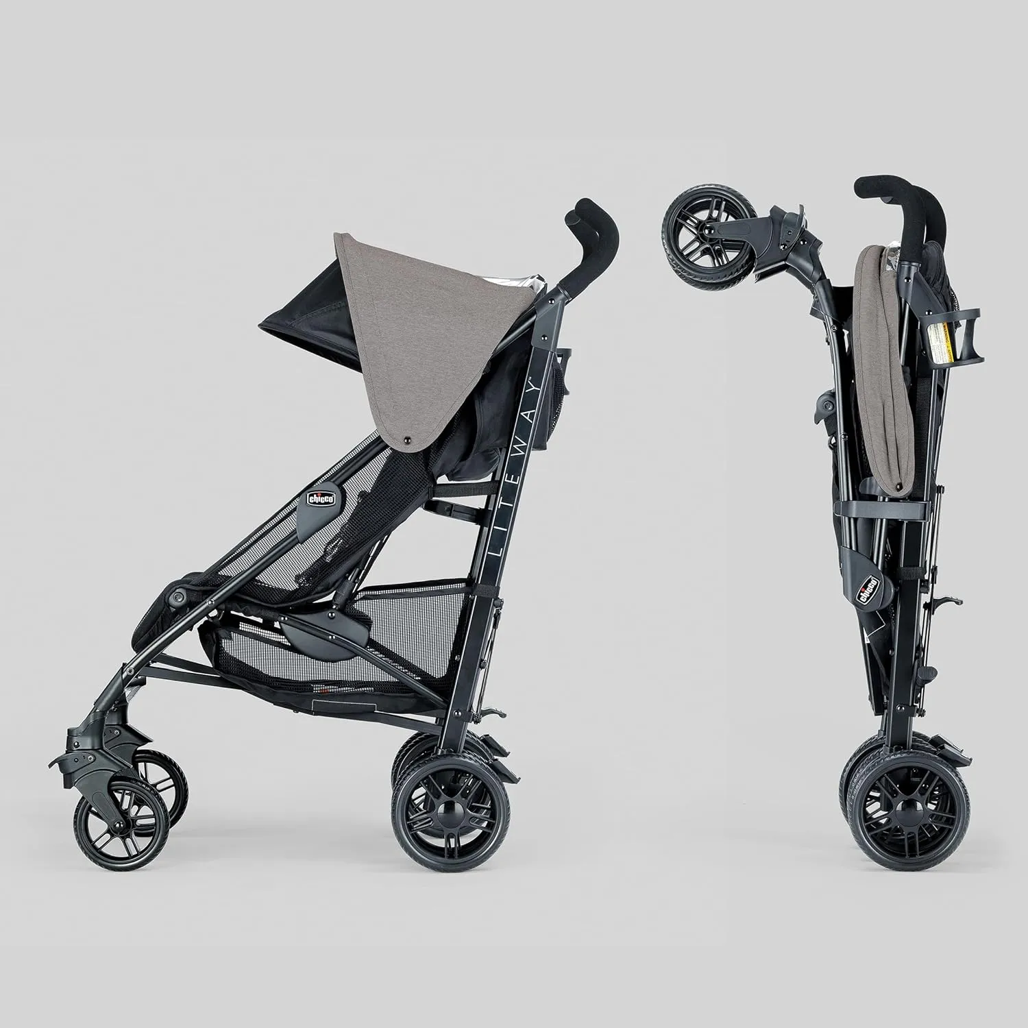Chicco Liteway Stroller, Compact Fold Lightweight Aluminum Frame Umbrella Baby Stroller, for Use with Babies and Toddlers up to 40 lbs. | Lavender/Purple