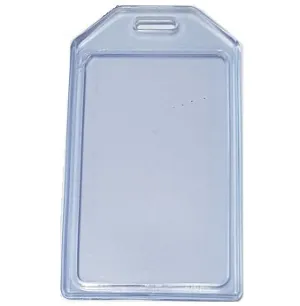 Clear Vinyl Card Holder Vertical Clamshell  CH-IDCW065V (50 Pack)
