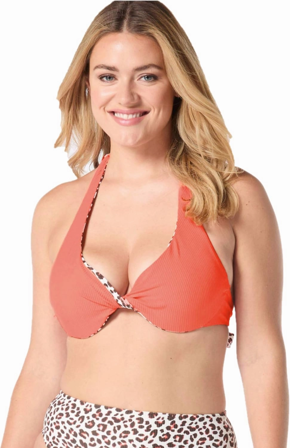 COCO REEF Verso Bra Sized Twist Reversible Underwire Bikini Top — Colorfast Swim Top