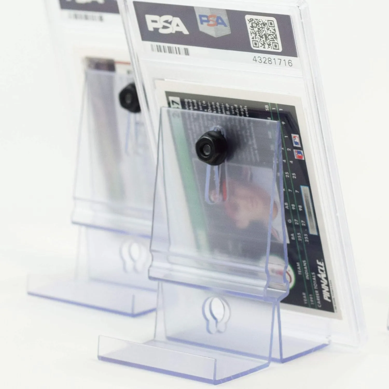 CollectorMount Card Mount for Graded PSA Trading and Sports Cards, Stand and Wall Mount Display for Collectible Cards (4 Mounts)