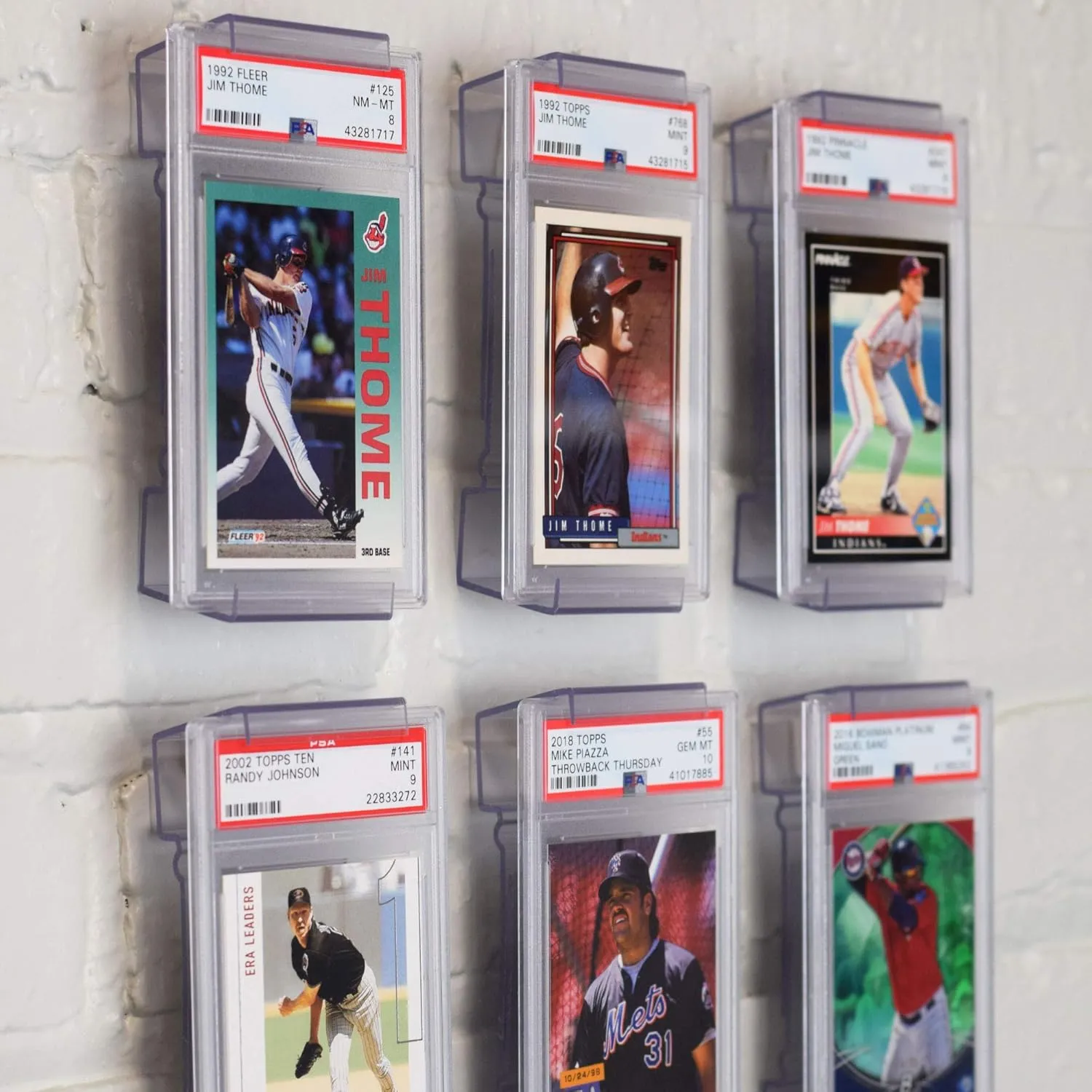 CollectorMount Card Mount for Graded PSA Trading and Sports Cards, Stand and Wall Mount Display for Collectible Cards (4 Mounts)