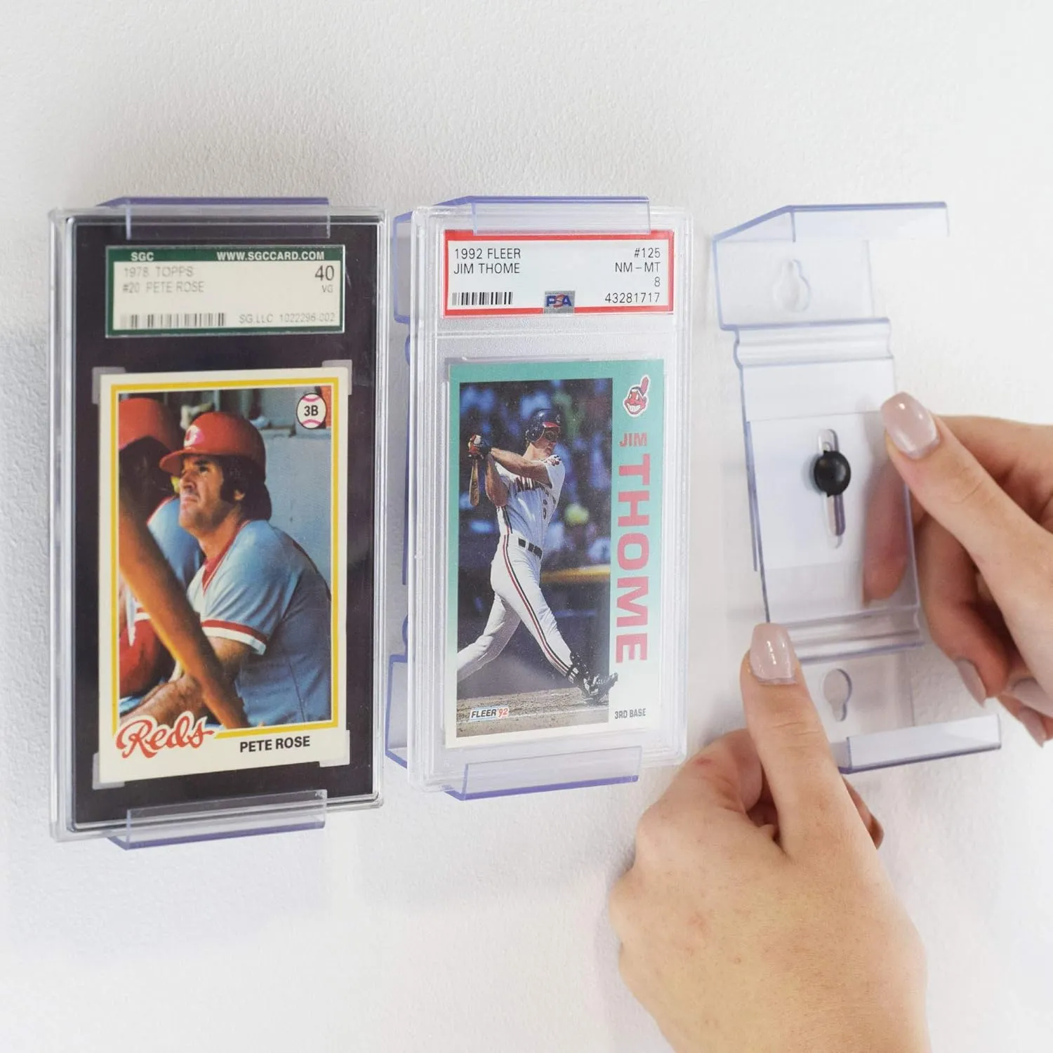 CollectorMount Card Mount for Graded PSA Trading and Sports Cards, Stand and Wall Mount Display for Collectible Cards (4 Mounts)
