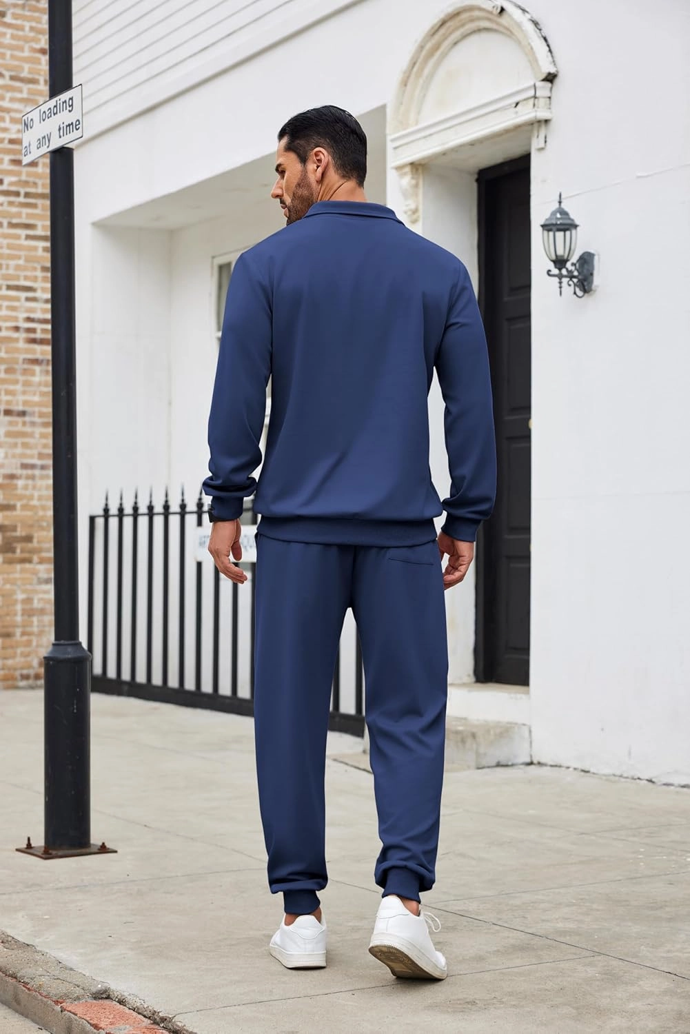 COOFANDY Men's Tracksuit 2 Piece Quarter Zip Sweatsuit Sets Casual Athletic Running Jogging Suits