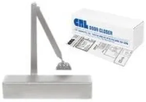 C.R. LAURENCE PR74BCA CRL Aluminum Adjustable Spring Power Size 2 to 6 Surface Mount Door Closer