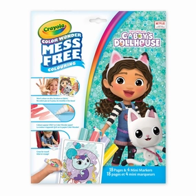 Crayola Color Wonder Mess-Free Colouring Pages and Mini Markers - Gabby's Dollhouse
