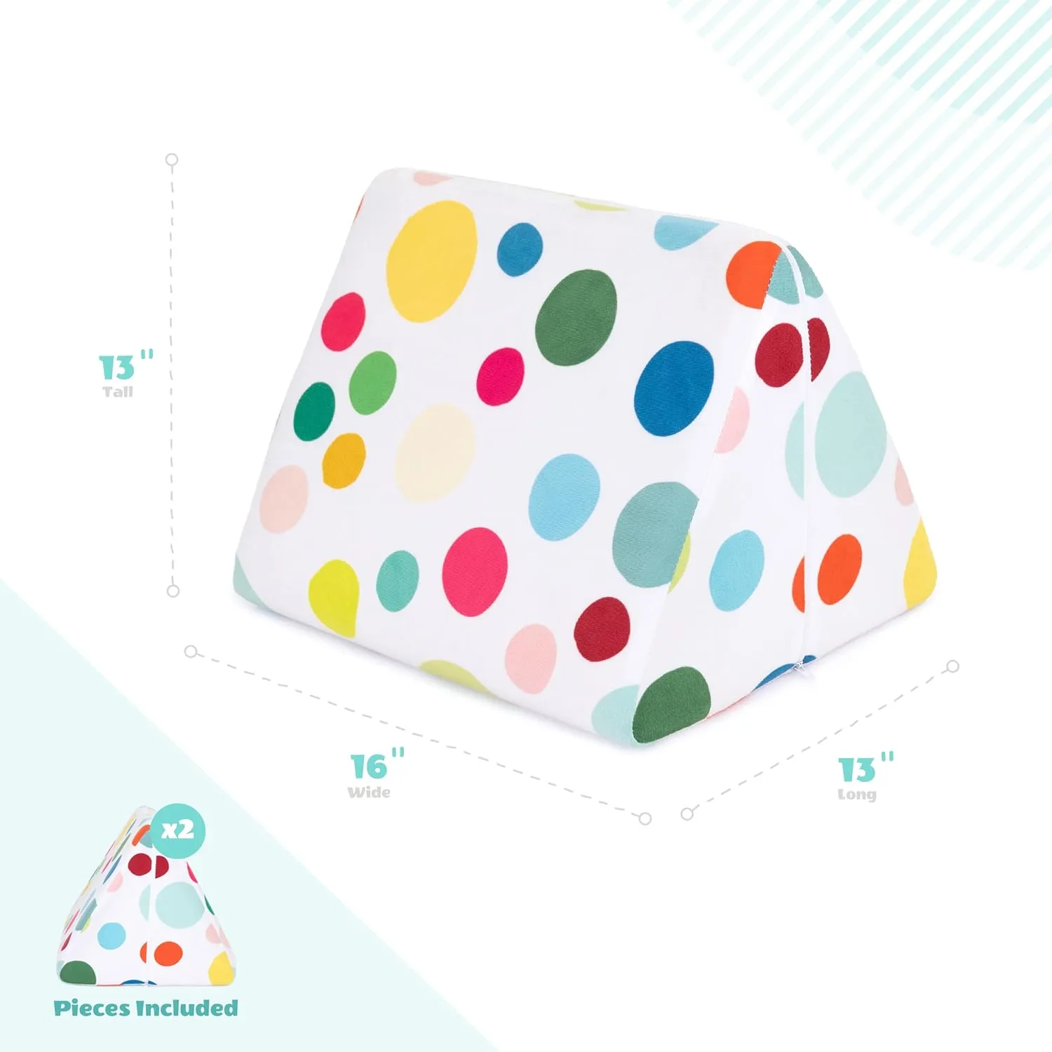 Critter Sitters Kids Lil Lounger Pillow Accessory Set for Fort Building and Open Ended Play, Sturdy Foam Cushions with Washable Covers, Durable, Flexible Seating for Playroom, Kids Room, and Nursery