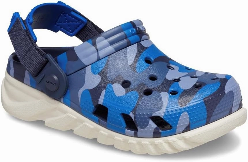Crocs boys Duet Max Ii Camo Redux Clog T Nvy/Stu Clog