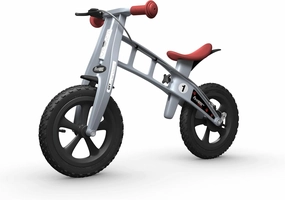 Cross Balance Bike with Brake, Silver - for Kids & Toddlers Ages 2,3,4,5, 32.7 x 15 x 22 inches ; 7.5 pounds (L2002)