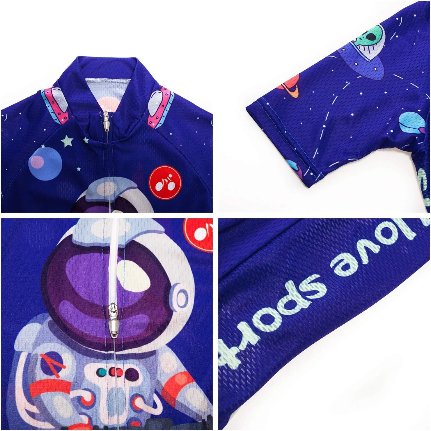 Cycling Jersey Shorts Set Padded Suit Kid's Bicycle Tops Shirt Mountain Bike Riding