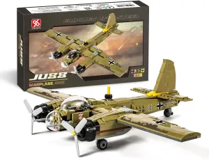 DAHONPA JU88 Bomber Plane Junker Aircraft Building Set [430pcs ] Classic German Fighter Models, Perfect for Holiday Gifts and Military Displays