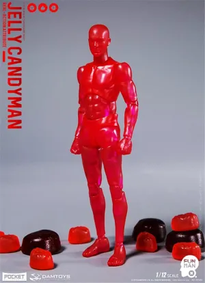 DAMTOYS DPS03 1/12 Scale Male Super Flexible Action Figure Body (Red Gummy Men)