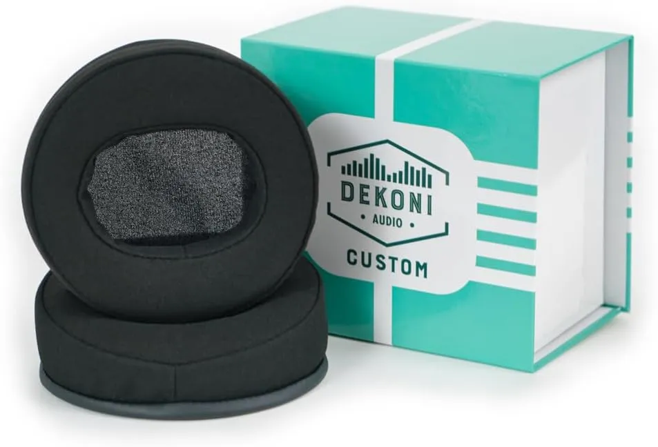 Dekoni Earpads for Audeze LCD Planar Magnetic Headphones, Compatible with Audeze LCD-2, LCD-XC Ear Pads, Elite Microsuede Vegan Ear Pads