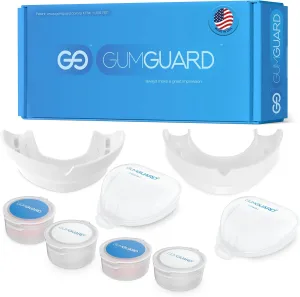Denture Mouthguard Soft, Customizable Fit for Upper & Lower Arches, Relief for Grinding & Clenching - Ideal for Denture Wearers & Implant Patients Upper and Lower White Set