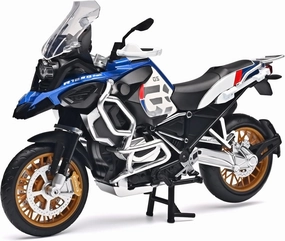Diecast Motorcycle Model Kit 1/12 Scale R1250 GS ADV Model Motorcycles,Kids Motorcycles Toy Front Wheel Can Be Steered Left and Right,Motorcycle Toys for Kids 3-5（Blue）