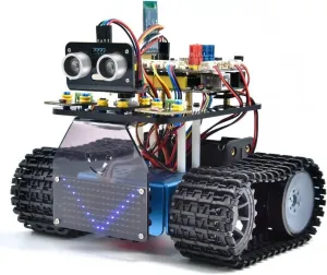 DIY Mini Smart Tank Robot v3.0 - programmable stem car kit, Compatible with arduino & mixly