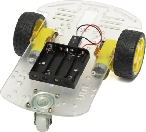 DIY Programmable 2WD Smart Robot Car Chassis Kit with Motor Speed Encoder for Kids to Learn Arduino, Coding, Robotics, and Electronics