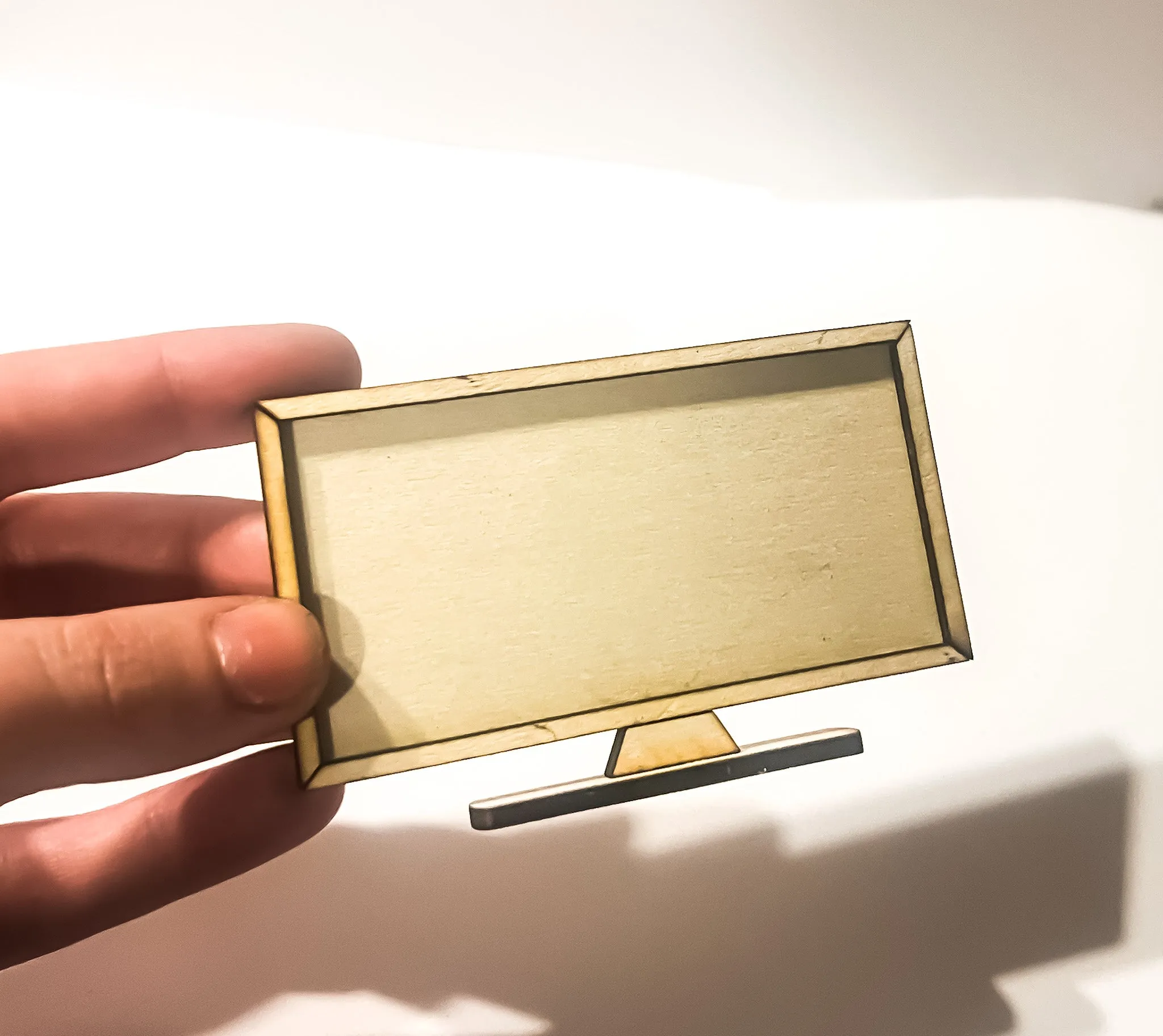 Dollhouse miniature TV