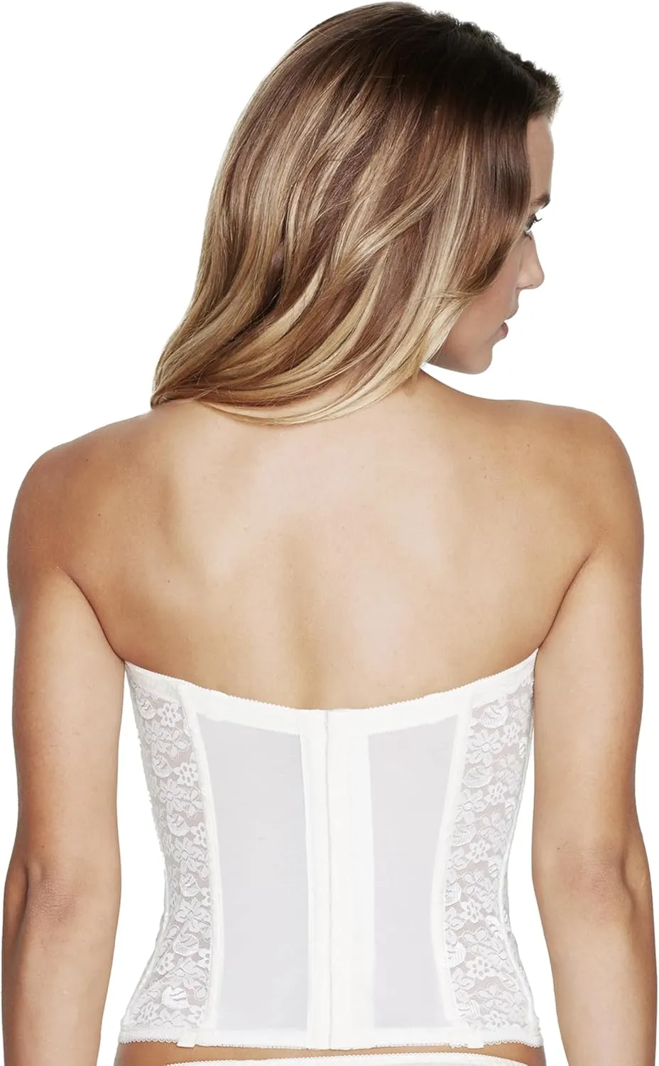 Dominique Women's Lace Longline Corset Full Figure Bustier Bra #8949 (32A-48G)