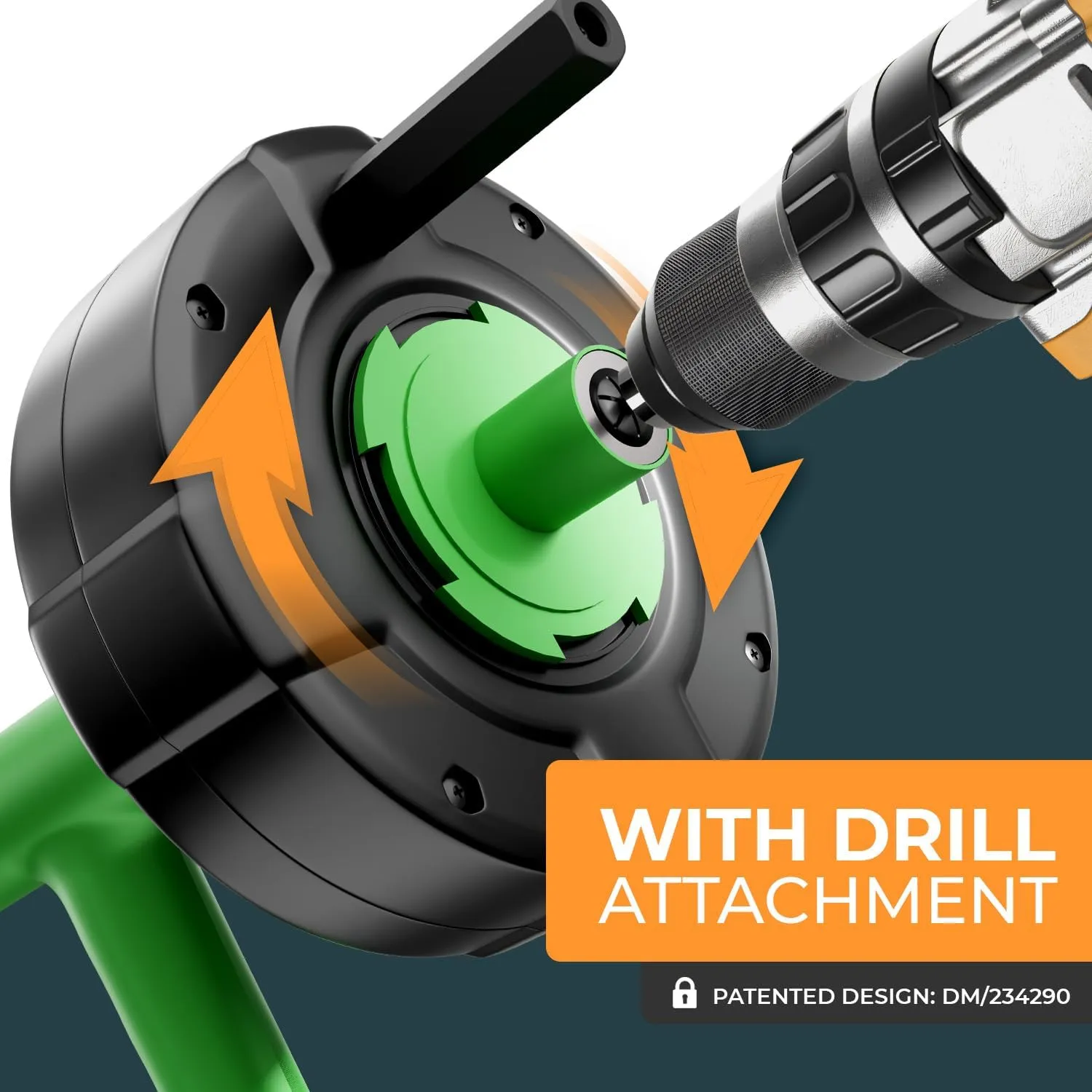 drain snake 4.0 [25 FT] - Auto Feed - Ideal plumbing snake for sink and drain unblocking - Solid drain auger for real DYIs!