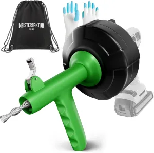 drain snake 4.0 [25 FT] - Auto Feed - Ideal plumbing snake for sink and drain unblocking - Solid drain auger for real DYIs!
