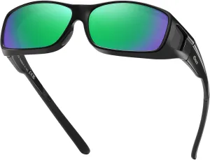 DUCO Wraparound Fitover Glasses Polarized Wear Over Sunglasses for Men Women UV Protection Sun Glasses Driving 8953