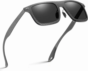 DUCO Polarized Sunglasses for Men Sun glasses All Carbon Fiber Frame 100% UV Protection for Driving Running Fishing DC8325