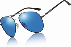 DUCO Sunglasses Men Polarized Sunglasses for Men with 100% uv Protection Classic Aviator Sun glasses for Driving Fishing 3027