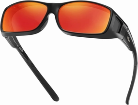 DUCO Wraparound Fitover Glasses Polarized Wear Over Sunglasses for Men Women UV Protection Sun Glasses Driving 8953