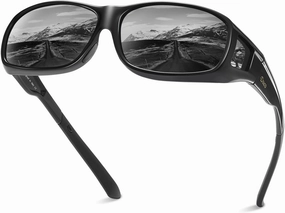 DUCO Wraparound Fitover Glasses Polarized Wear Over Sunglasses for Men Women UV Protection Sun Glasses Driving 8953