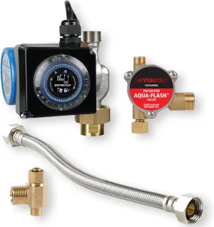 Eastman 3/4 Inch Nevercold Universal Hot Water Recirculation Pump Kit, Brass, 70600