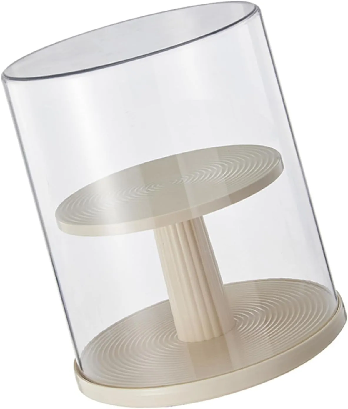 Easy Assembly 360 Degree Rotating Display Case for Action Figures Showcase Stand Multi Layer Storage Box