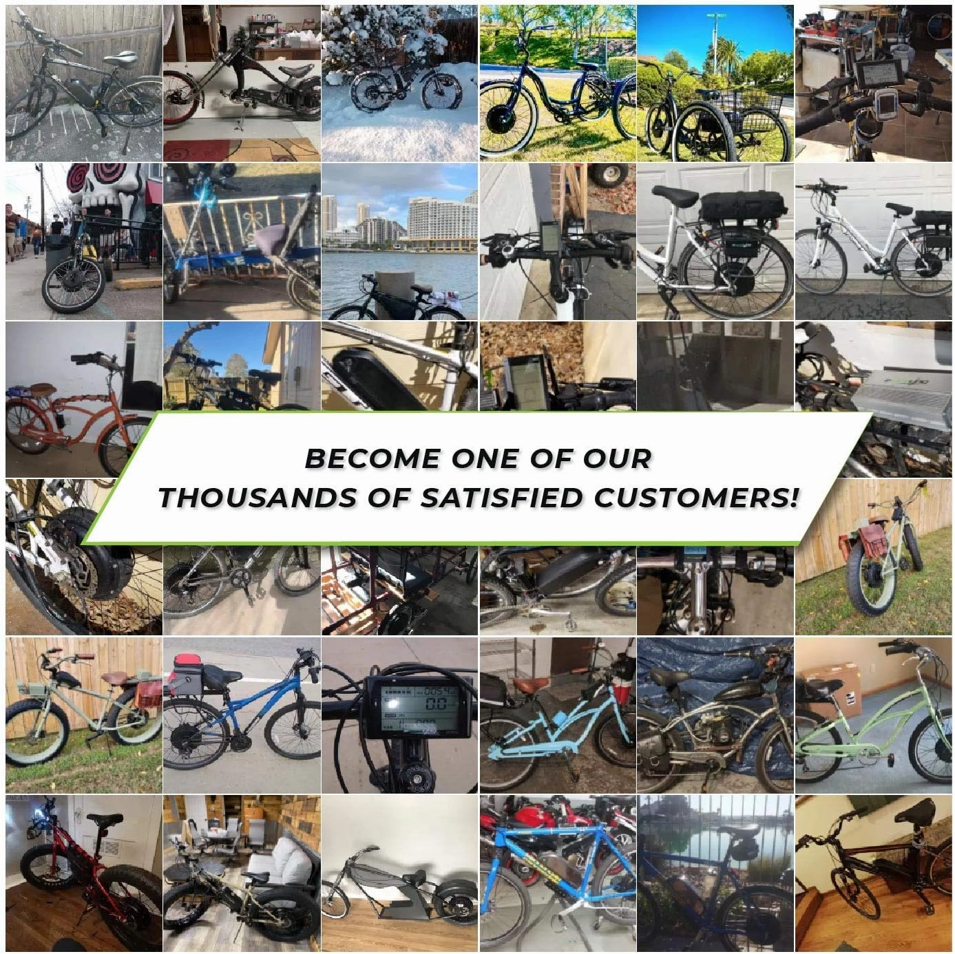 EBIKELING Waterproof Ebike Conversion Kit with Battery 26" Direct Drive Front or Rear Wheel Electric Bike Conversion Kit Ebike Battery & Charger Included 1500W 1200W Electric Bike for Adults