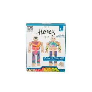 Eco-Bricks | Playhard Heroes Minifigure DIY | 2 Pack