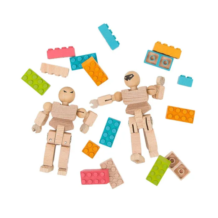 Eco-Bricks | Playhard Heroes Minifigure DIY | 2 Pack