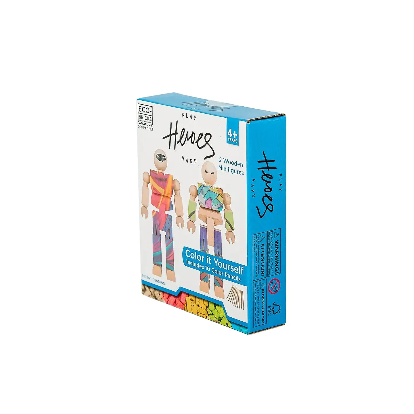 Eco-Bricks | Playhard Heroes Minifigure DIY | 2 Pack