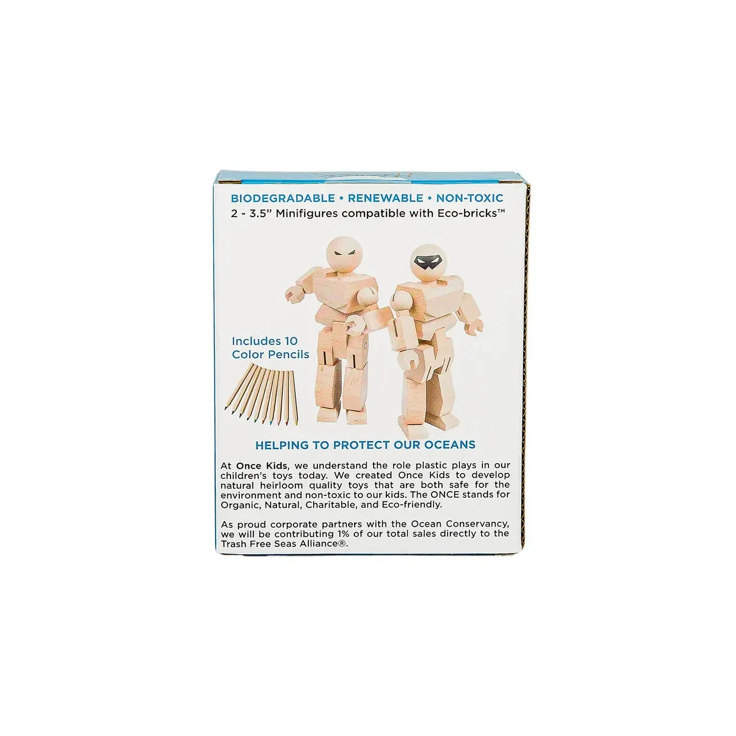 Eco-Bricks | Playhard Heroes Minifigure DIY | 2 Pack