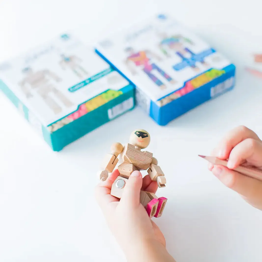 Eco-Bricks | Playhard Heroes Minifigure DIY | 2 Pack