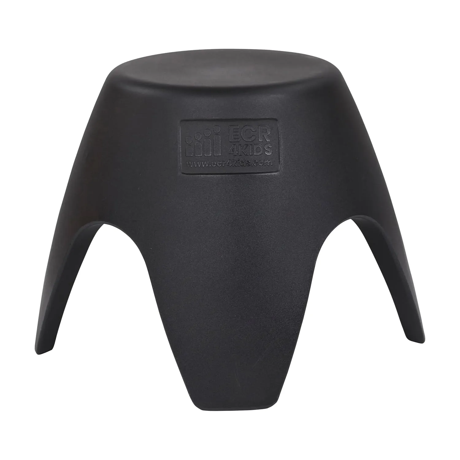 ECR4Kids Ayana Stool Set, Flexible Seating, Black, 4-Pack