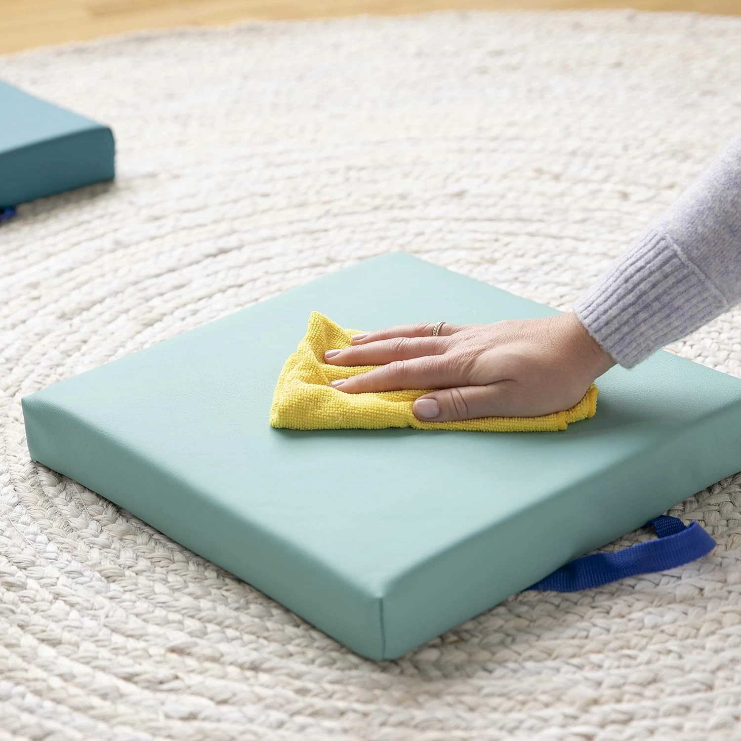 ECR4Kids SoftZone Floor Cushions, Square, Flexible Seating, Contemporary, 6-Piece