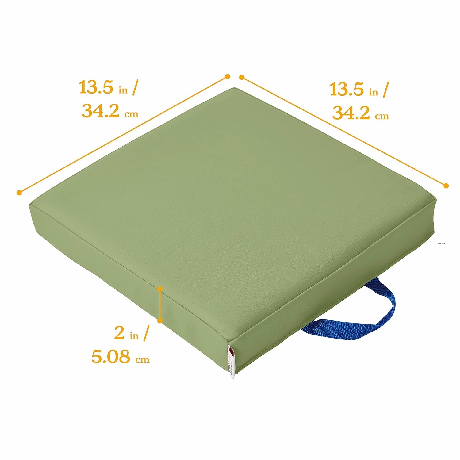 ECR4Kids SoftZone Floor Cushions, Square, Flexible Seating, Earthtone, 6-Piece