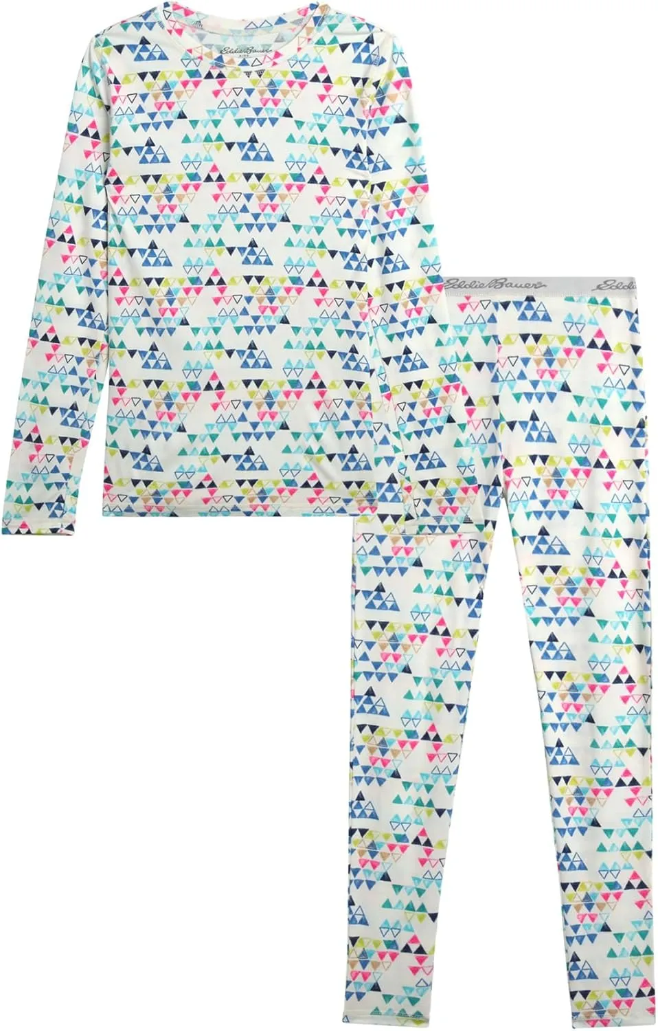 Eddie Bauer Kids Thermal Underwear Set - 2 Piece Performance Base Layer Shirt and Thermal Pants for Boys and Girls (5-12)