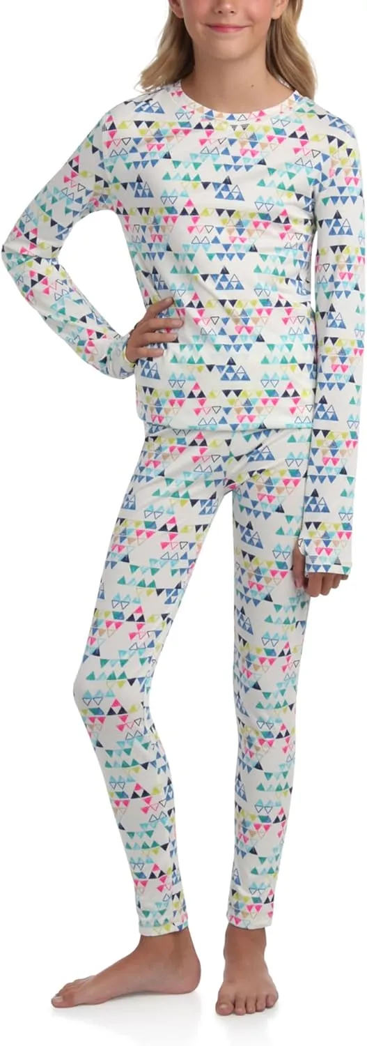 Eddie Bauer Kids Thermal Underwear Set - 2 Piece Performance Base Layer Shirt and Thermal Pants for Boys and Girls (5-12)