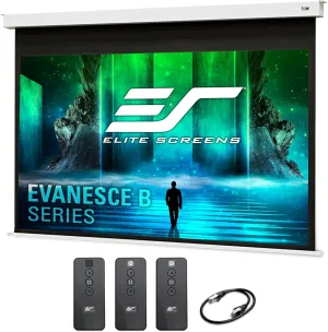 Elite Screens Evanesce B Swift-RC1,120-INCH 16:9 Extra 8" Drop, Recessed in-Ceiling Electric Projector Screen, 8k/4K Ultra HD Ready Fiberglass Reinforced Projection, EB120HW3-E8
