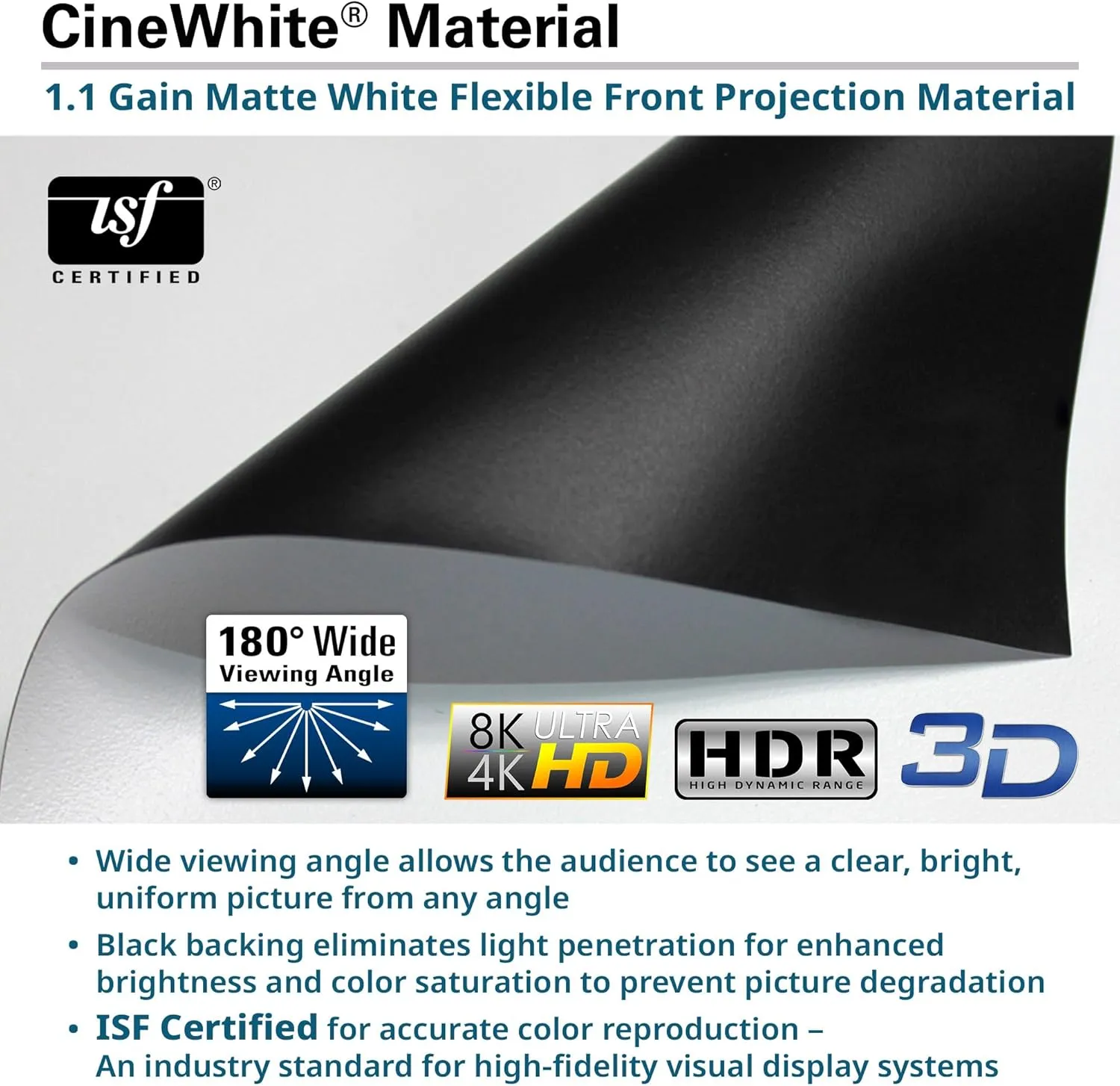 Elite Screens Kestrel Tab-Tension 3 CineWhite, 122 inch 16:9 Aspect Ratio, ISF Certified, Electric Floor-Rising Motorized Tab-Tensioned Front Projector Screen, Programmed Remote Kit, FTE122H3